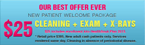 Coupon $25 Cleaning + Exam + X-Rays in San Pablo dentist