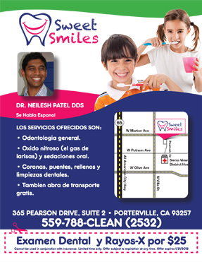 exam and x-ray for $25 San Pablo Dentist smiling